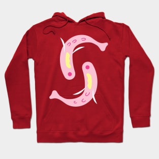 Two pink fish Hoodie